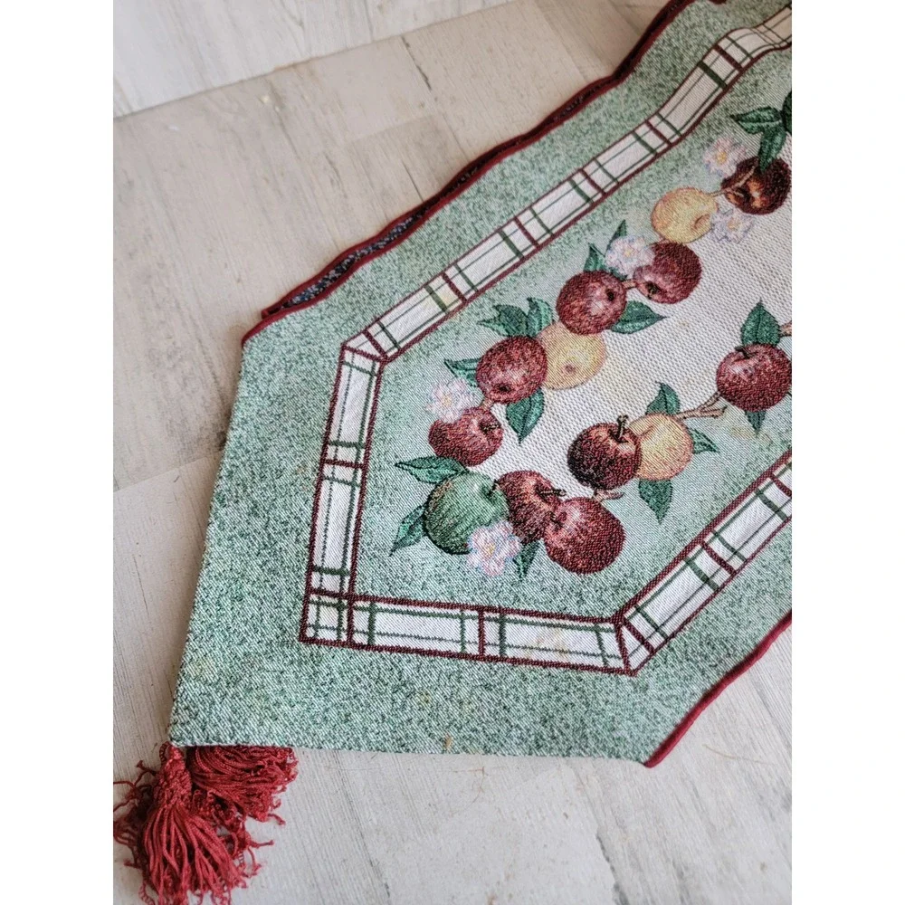 Vintage Apple‎ Fall table runner Castle cloth decorative harvest home decor